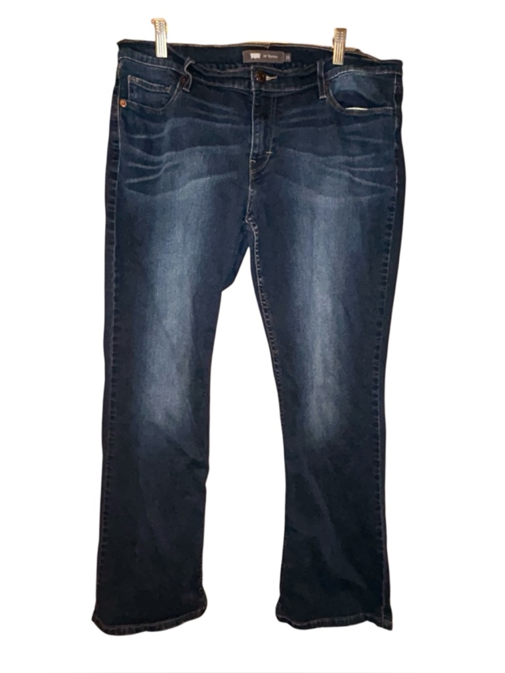Levi’s 529 Curvy Bootcut Jeans Women’s Size 15 Dark Wash Stretch‎ Denim